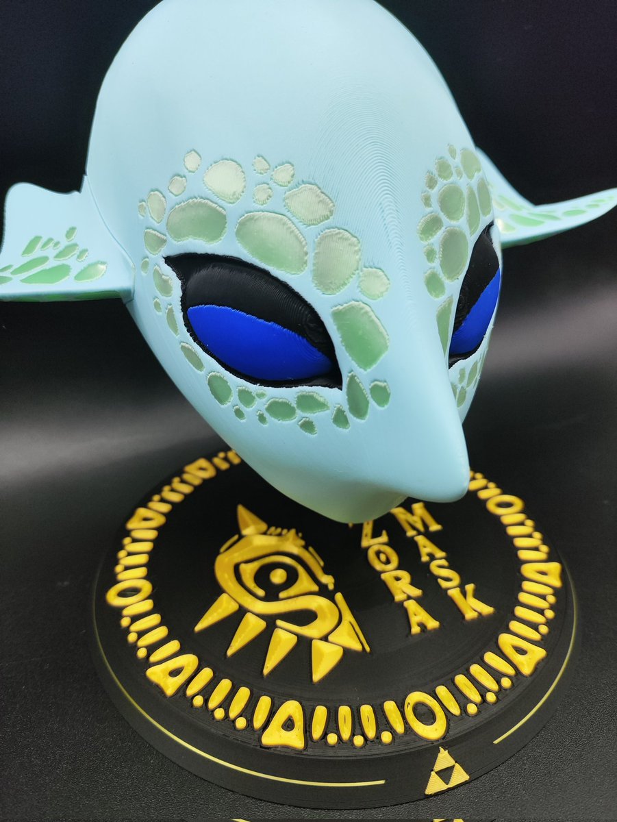The3DHut's tweet photo. Otra mini mascara acabada, esta vez la de zora 🐟🐟
Pronto os enseñare la de Deku y la de goron y ya estaran todas! https://t.co/umBqLNiunI