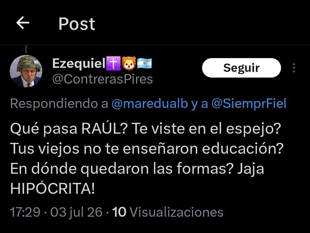 maredualb's tweet photo. En mi barrio le dician cagón. No te bancas la pelusa, típico de libertario https://t.co/pkYQ4oLuqa