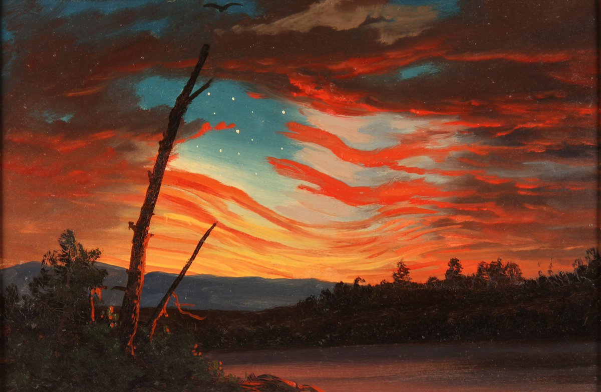 SeekAfterBeauty's tweet photo. Our Banner in the Sky (1861), by Frederic Edwin Church https://t.co/UulU7ZjYqq