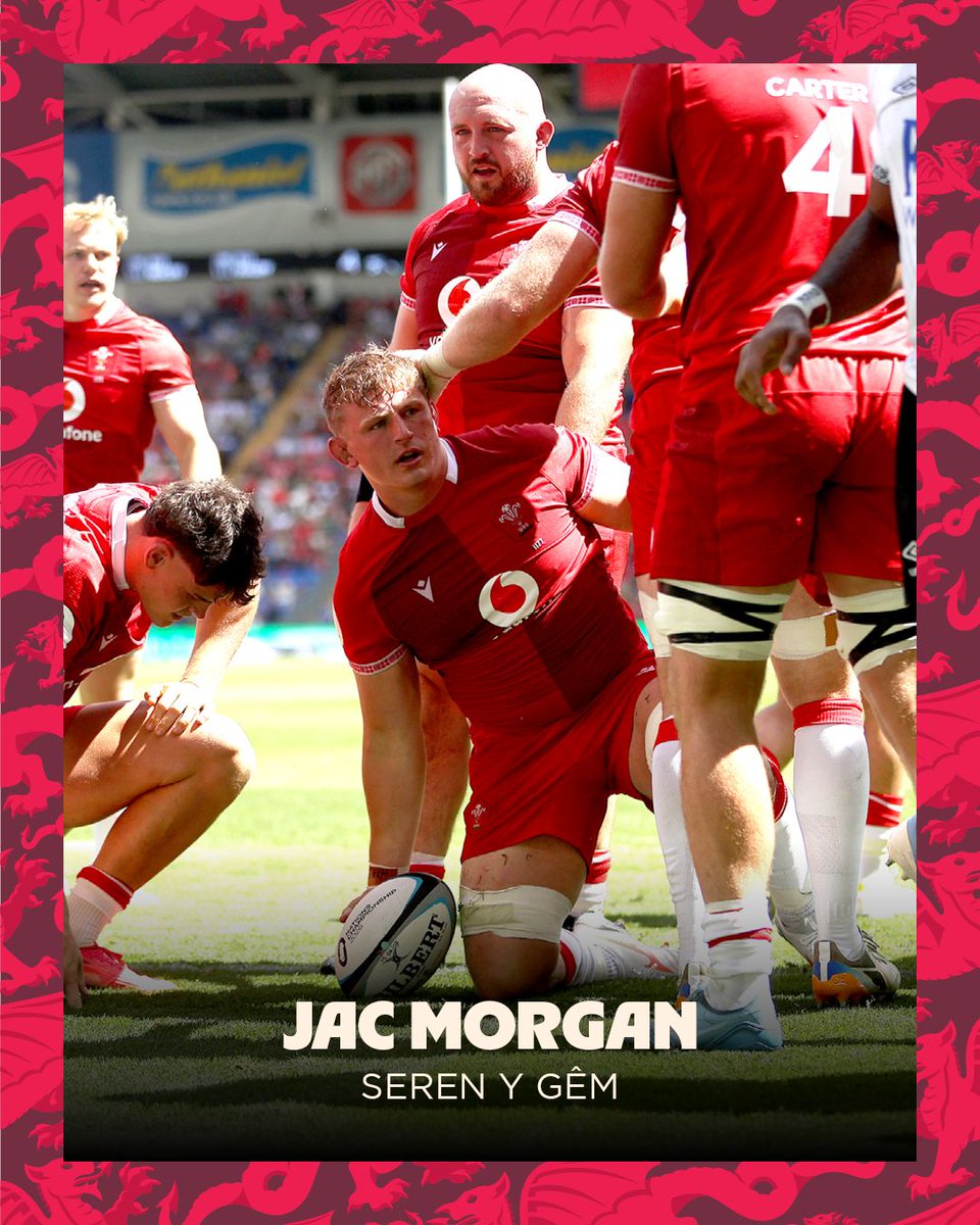 WelshRugbyUnion's tweet photo. 🏅 Seren y Gêm - Jac Morgan 🔥

Back with a bang 💥🦁

#CymruAmByth https://t.co/JPT9S6T3fi