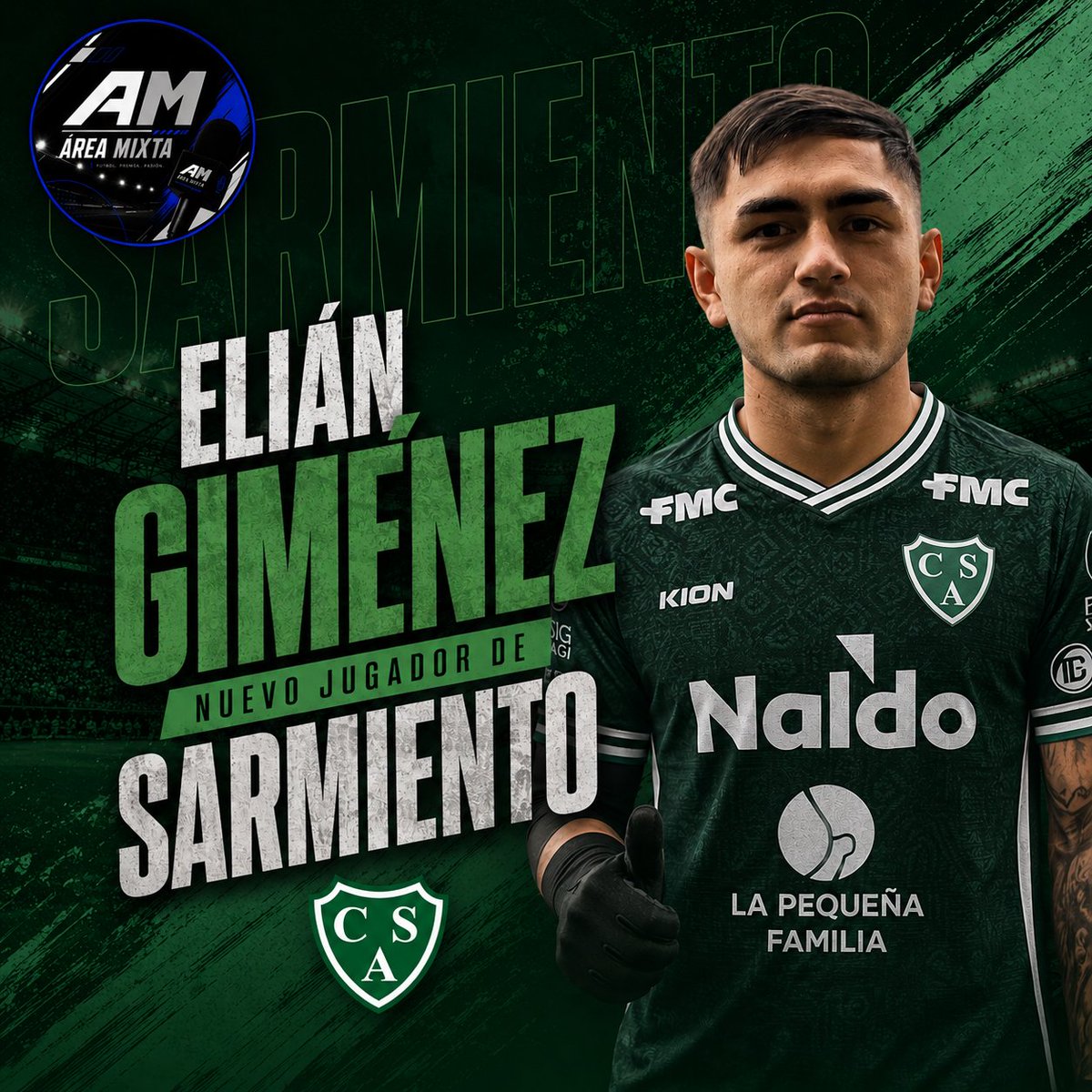 AMFUTBOLARG's tweet photo. 🚨 OFICIAL: ELIÁN GIMÉNEZ ES NUEVO JUGADOR DE SARMIENTO 🟢⚪

Sarmiento de Junín continúa reforzando su plantel y confirmó el regreso de Elián Giménez, mediocampista de 21 años que vuelve a vestir la camiseta del Verde para afrontar la segunda parte de la temporada.

⚽ Formado en las divisiones inferiores del club, Giménez se desempeña como volante central y se destaca por su buena técnica, inteligencia para distribuir el juego y capacidad para recuperar balones. Tras su paso por el fútbol del exterior, regresa a Junín con el objetivo de aportar su crecimiento y consolidarse en el equipo de Primera División.

✍️ Con este regreso, Sarmiento suma una alternativa joven, con sentido de pertenencia y conocimiento de la institución, en un mercado de pases donde el club busca potenciar su plantel para cumplir sus objetivos deportivos.

El mediocampista ya se encuentra trabajando junto al resto del plantel bajo las órdenes del cuerpo técnico y quedó a disposición para los próximos compromisos oficiales.

💬 ¿Qué te parece la vuelta de Elián Giménez? ¿Creés que puede ganarse un lugar en el once titular del Verde?

#Sarmiento #SarmientoDeJunín #MercadoDePases #EliánGiménez #LigaProfesional #FútbolArgentino #Refuerzo #Junín #ÁreaMixta