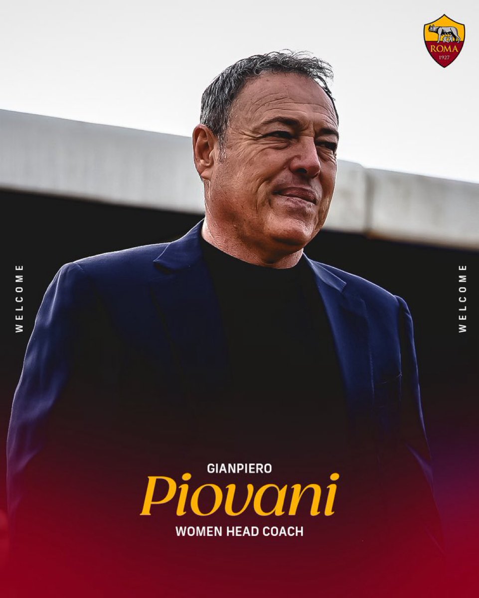 ASRomaWomen's tweet photo. 🟨🤝🟥

Gianpiero Piovani is our new head coach! https://t.co/7uS6I5Yt1I