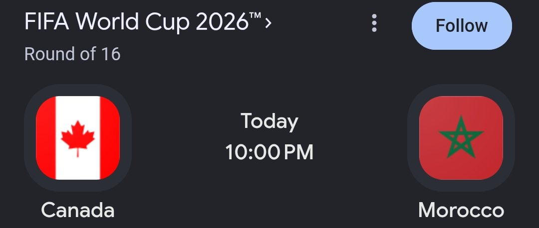 SheRy781's tweet photo. Can Morocco beat Canada and qualify for the next round? https://t.co/zIyIGpjGll