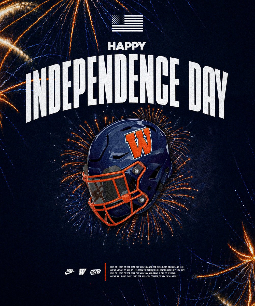 WheatonFB's tweet photo. Happy Independence Day!
#NoRegrets #LetsRoll https://t.co/GvBTsDS4HR