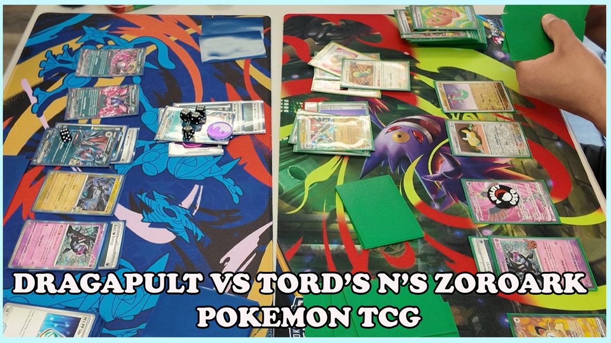 pacjrgaming's tweet photo. Pokemon TCG Tabletop Gameplay. Back at it again! Practicing vs Tord's N's Zoroark deck! Lots of fun! BO3 Money matches, lmk! 
https://t.co/Tk2NbTmq7c https://t.co/S0t4UYhhXx