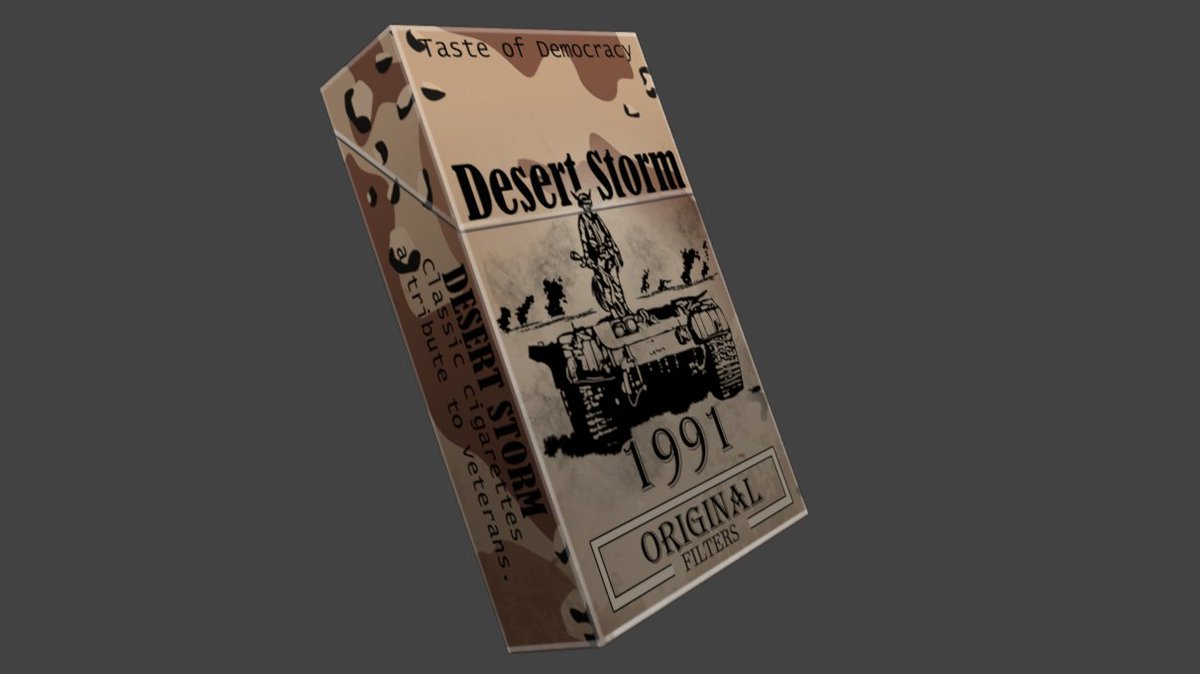 D12632745352792's tweet photo. Damn, I really enjoyed making textures for cigarette packs.
#3d #blender #IndieDev #ProjectNaba https://t.co/kaCb1WkgJw