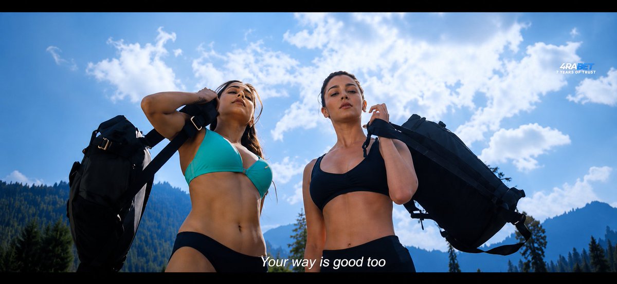 Roninn9cq's tweet photo. One of the hottest frames of the year 🔥🥵 
Sharvari and Alia Raising the Hotness Bar 🔥🔥🥵🥵
#Alpha #AliaBhatt #Sharvari #SharvariWagh https://t.co/2pZb6tyRvV