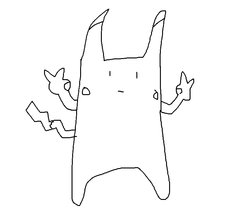 yomenBer's tweet photo. 何も見ずに描いたピカチュウです https://t.co/sVW2AkpF0l