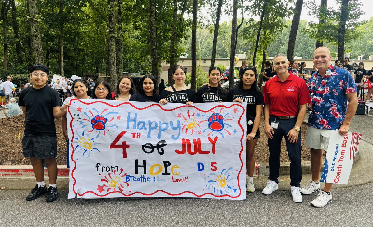 DrNormanCSauce3's tweet photo. What a way to celebrate America’s 250th birthday! Thank you @DunwoodyGA for the humbling honor of participating in the annual 4th of July Parade! So many wonderful folks celebrated with us on this momentous day! @DeKalbSchools @Lorraine4Change #ForwardTogether @DunwoodyHS https://t.co/YYiekk7rQG