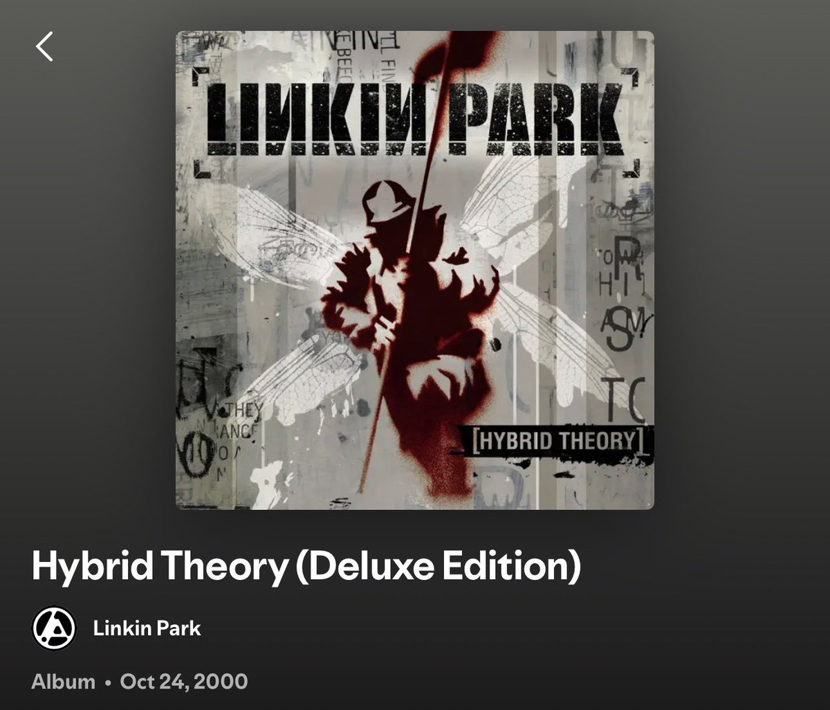 dontoliversuki's tweet photo. 💿Hybrid Theory (Deluxe Edition)
👤Linkin Park
📈65.0

Nu Metalの代表作、ギターの勢いがすごい1枚

曲一つ一つの完成度が高く、ギターとシャウトが前に
出ていて非常にアグレッシブなサウンドデザイン
Rage好きな人とかハマるんじゃない？

粒揃いな作品であるのは認めるとして個人的には https://t.co/gOS9a1Mg7m