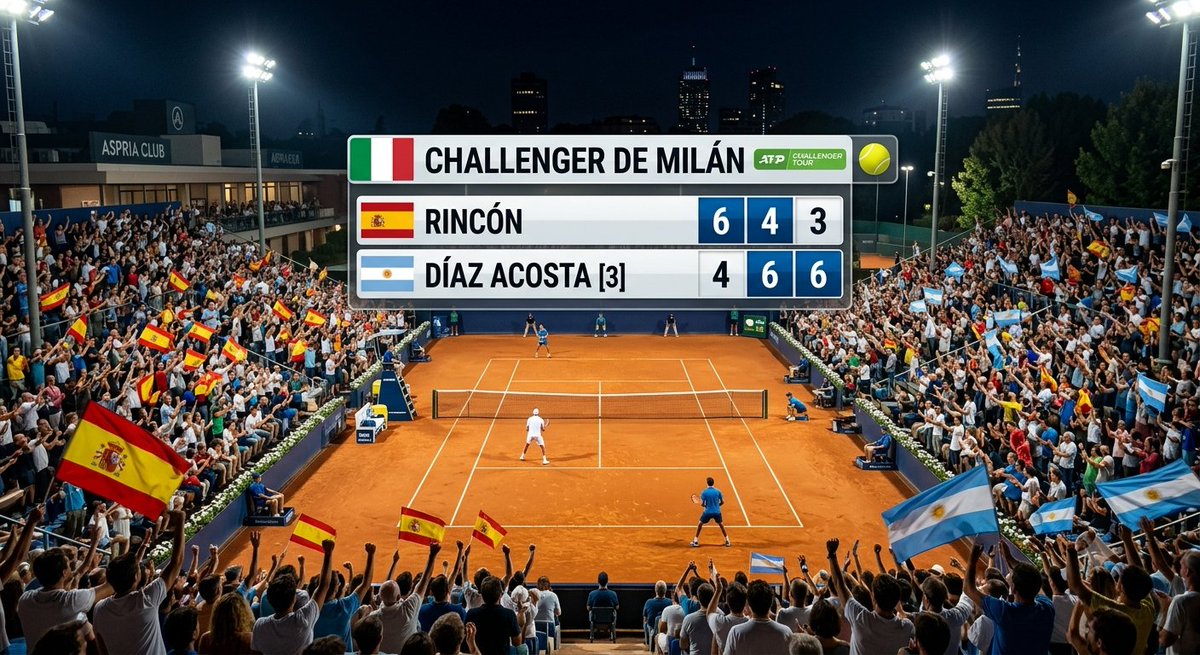 JuanPTeixeiraCM's tweet photo. ATP Challenger de Milán 🎾🇮🇹 | Semifinal 

Rincón 🇪🇸 6️⃣ | 4️⃣ | 3️⃣
Díaz Acosta [3️⃣] 🇦🇷 4️⃣ | 6️⃣ | 6️⃣

#ATP #ATPChallenger #Challenger #Milan #Italia #Rincon #DiazAcosta #España #Argentina https://t.co/dGyYcttbW4