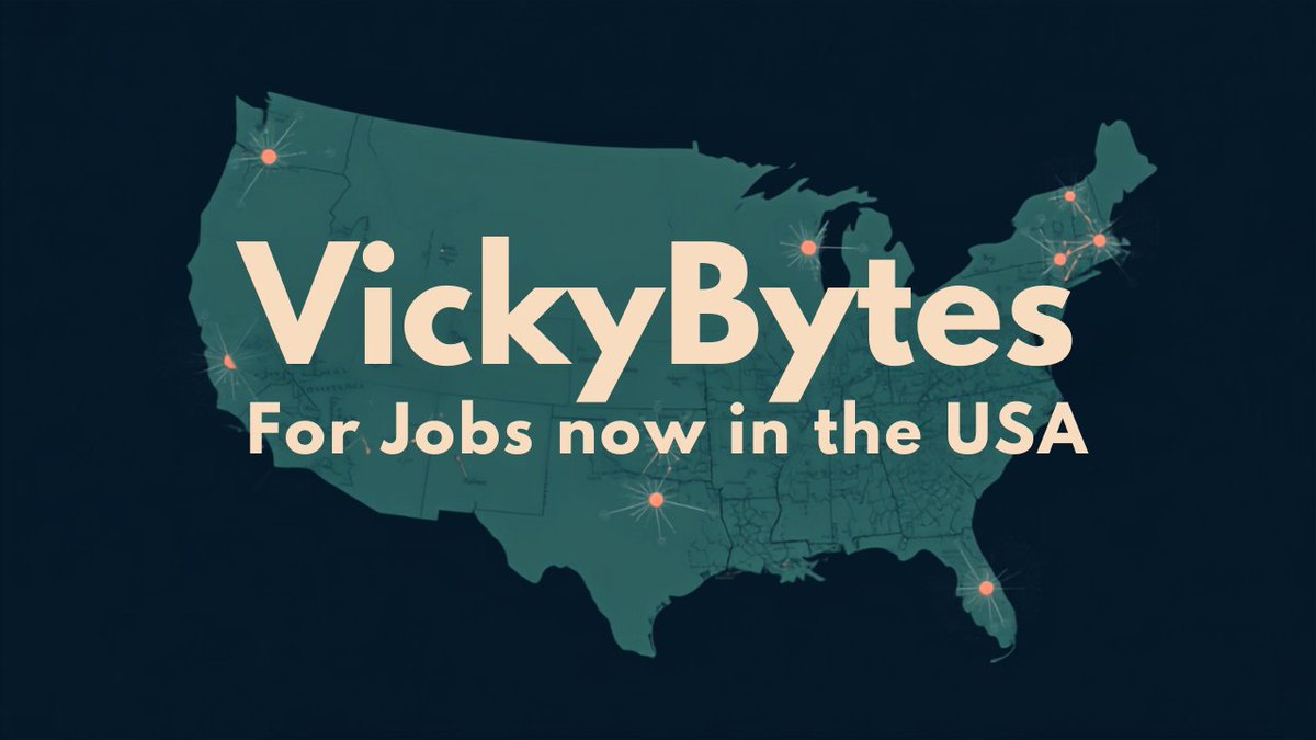 vickybytes's tweet photo. VickyBytes for Jobs is now live in the USA 🇺🇸

We started as a place where developers learn and build together. Helping them get hired is the natural next step.

Starting today, US-based developers can browse curated roles from actively hiring companies and apply directly on VickyBytes. No noise, no stale listings — just real openings.

This is just the start. More features are rolling out for US developers in the coming month; stay tuned!

Cisco Business Analyst Intern 
https://t.co/PtEc83ZQ4R

Lightning AI Forward Deployed Engineer 
https://t.co/GqJzCmMH2I

Forward Deployed Engineer 
https://t.co/ys42PwJWtG

Hiring developers in the US, or know a team that is? Drop a comment or DM us.

#VickyBytes #DeveloperJobs #TechHiring #DevCommunity #Hiring #USA #JobsUSA #JobsInUSA