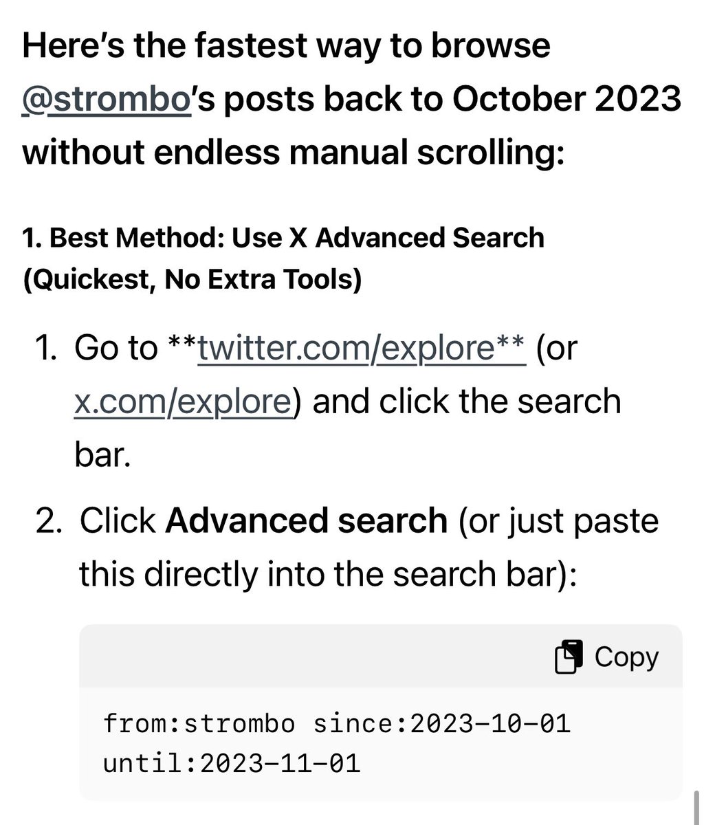 Tafsikorg's tweet photo. Free lesson for anyone wanting to know if someone on X is a genuine humanitarian or just selectively posturing when it comes to Israel/Palestine:

Go to their account and check what they posted on October 7th (or the full week after).

If they said nothing at the time but are now loudly posting about the war in Gaza or a Naqba museum, they’re either antisemitic or desperately fishing for attention and moral legitimacy.

See the attached image for the fastest way to check without scrolling for an hour.

@strombo you said nothing. You were completely silent on October 7th.  As a music journalist, when Israeli concertgoers were mowed down, raped, and taken hostage, you couldn’t even manage a single word of condolence or condemnation of the terrorists. You are severely morally depraved.

Now everyone knows exactly who you are.