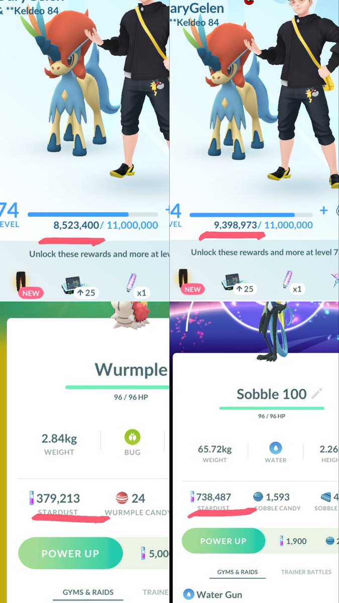 DaryGoTH's tweet photo. #Sobble comm day result with 2 hundos #PokemonGo #PokemonGoTH #ポケモンGO #โปเกมอนโก #PokemonGOApp #CommunityDay https://t.co/UW5UtdI5uz