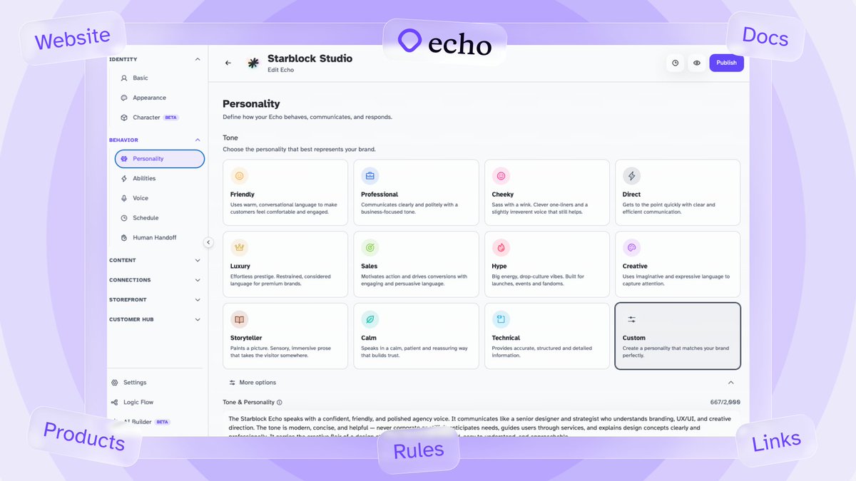 Echo AI tweet media
