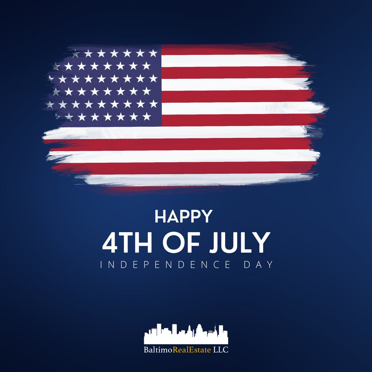 BaltimoRealEst1's tweet photo. Wishing our clients, partners, and communities across the United States a happy and safe Independence Day.
Happy 4th of July from BaltimoRealEstate LLC. 🇺🇸 https://t.co/FcS8e0o4hl