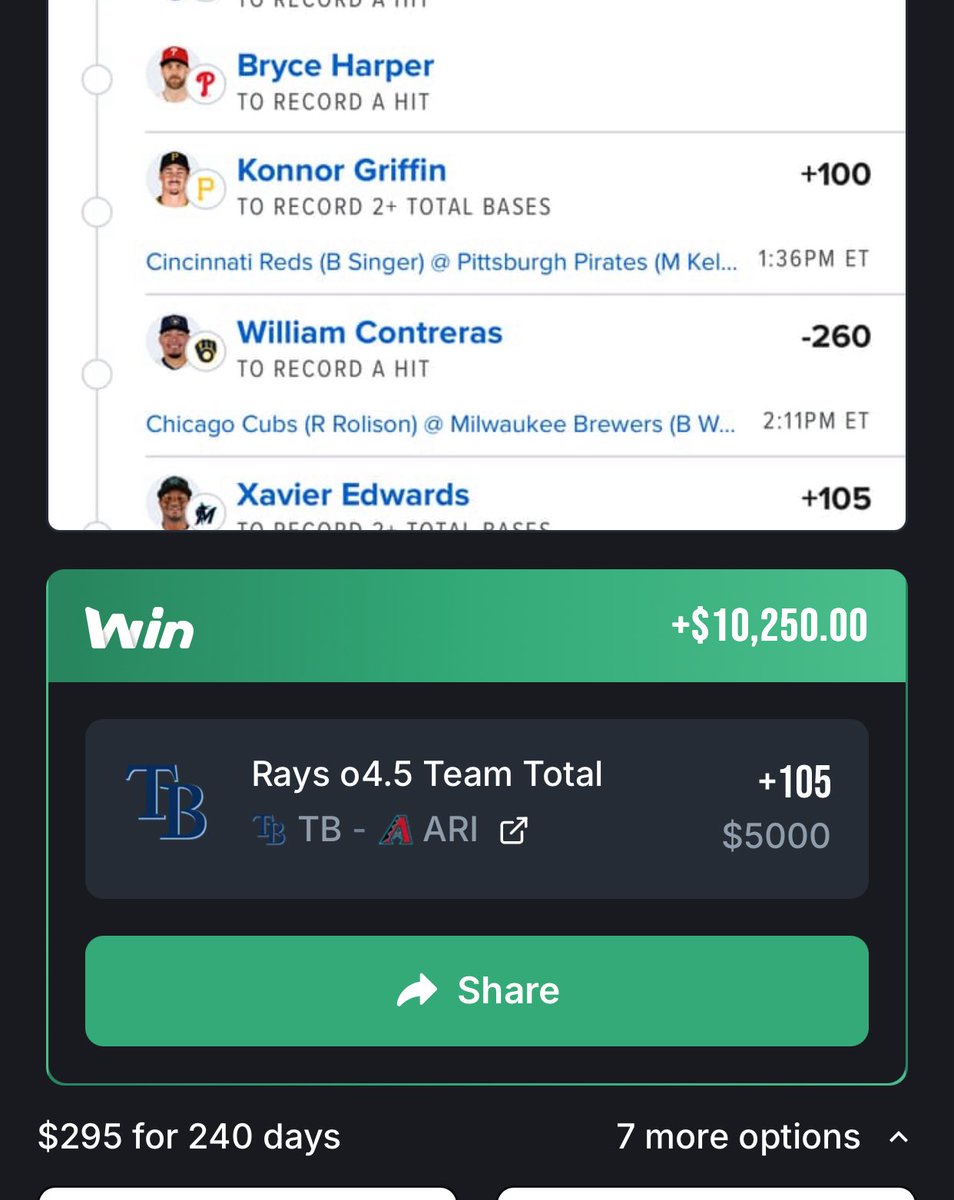 DiscordExpose1's tweet photo. @incarceratedbob Those 7 straight winners on @winible ⚾️ is feeding families right now IB 💰💰💰 we love you more! https://t.co/9qLADKdTE0