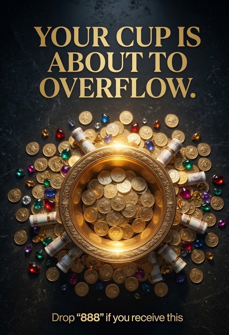 insidemanifest's tweet photo. Not just enough. Not just barely getting by. Your cup is about to overflow in ways that surprises you, blesses the people around you and proves that the universe delivers BIG.

Drop "888" if your cup is ready to overflow. https://t.co/3BqhwrNhT4