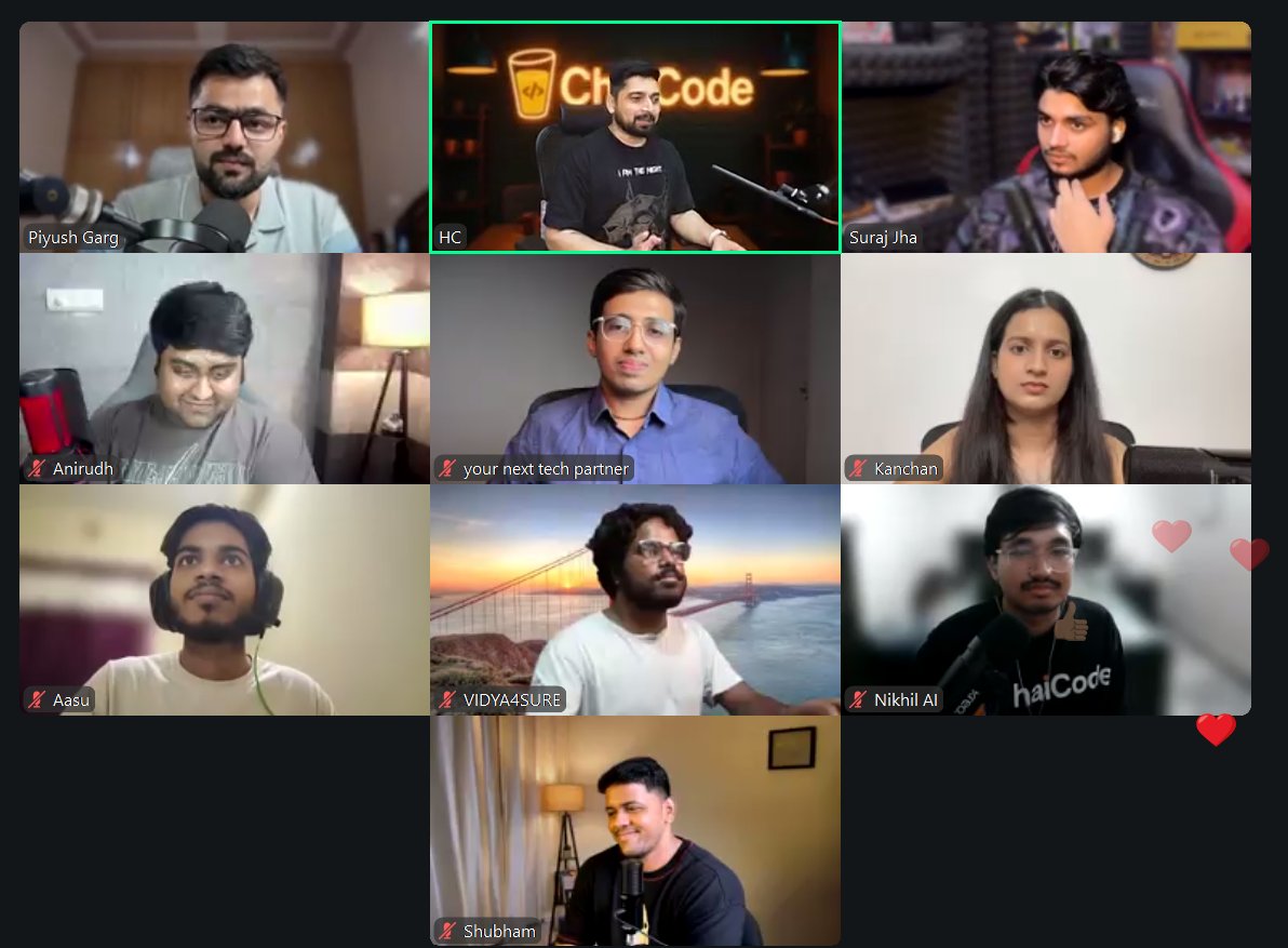 Anil_Kumar00009's tweet photo. This is the End, of ChaiCode Webdev Cohort 2026

Special Thanks to:
@Hiteshdotcom 
@piyushgarg_dev 
@surajtwt_ 
@nirudhuuu 
@yntpdotme 
and Whole team of @ChaiCodeHQ 

Experience:
-from lost in tech to building confidence 
-from fresher in developer to thinking like Engineer https://t.co/zqvt5Wqmwr