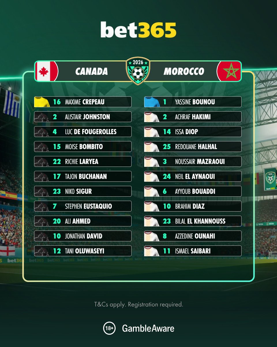 bet365's tweet photo. The first RO16 fixture is here!