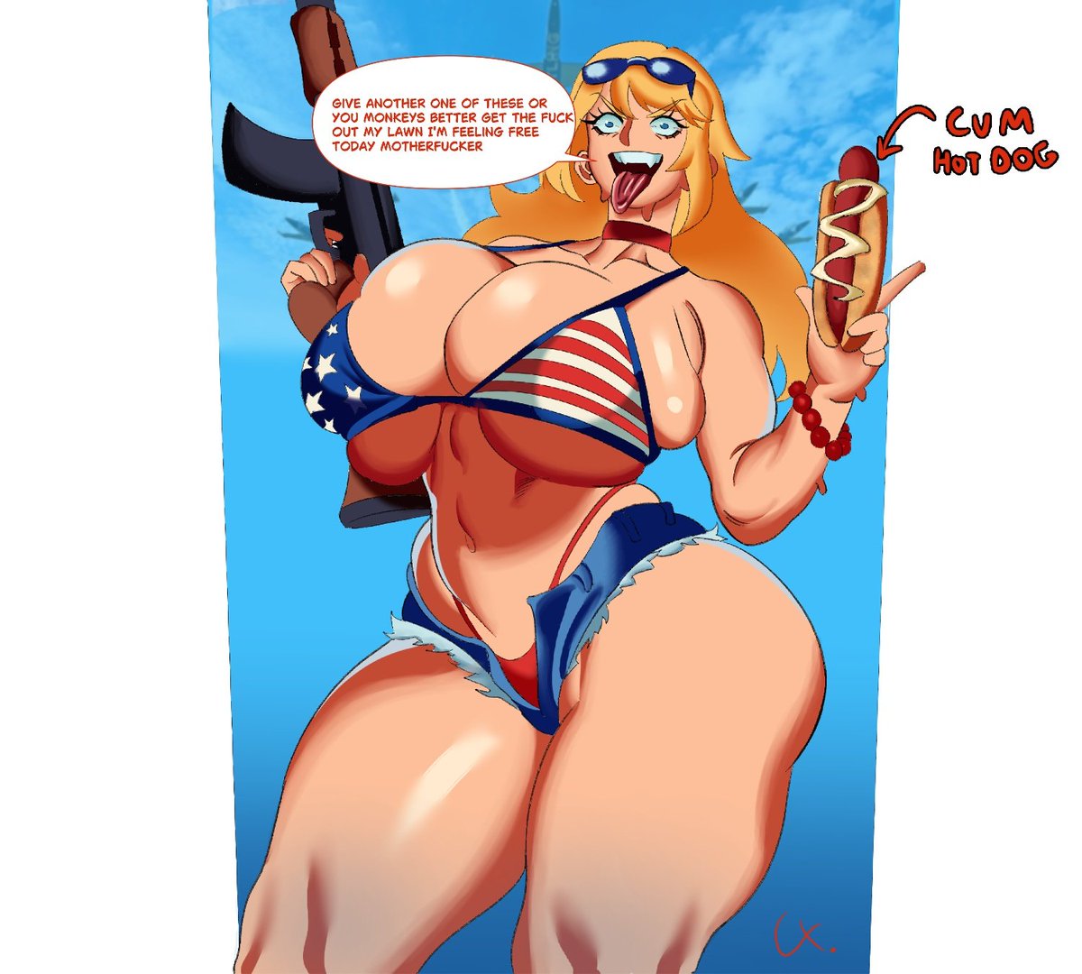cuerdix_'s tweet photo. Happy 4th of july motherfucker🇺🇸!!! #4thJuly #NSFW #lewd https://t.co/6GE3XGWMHq