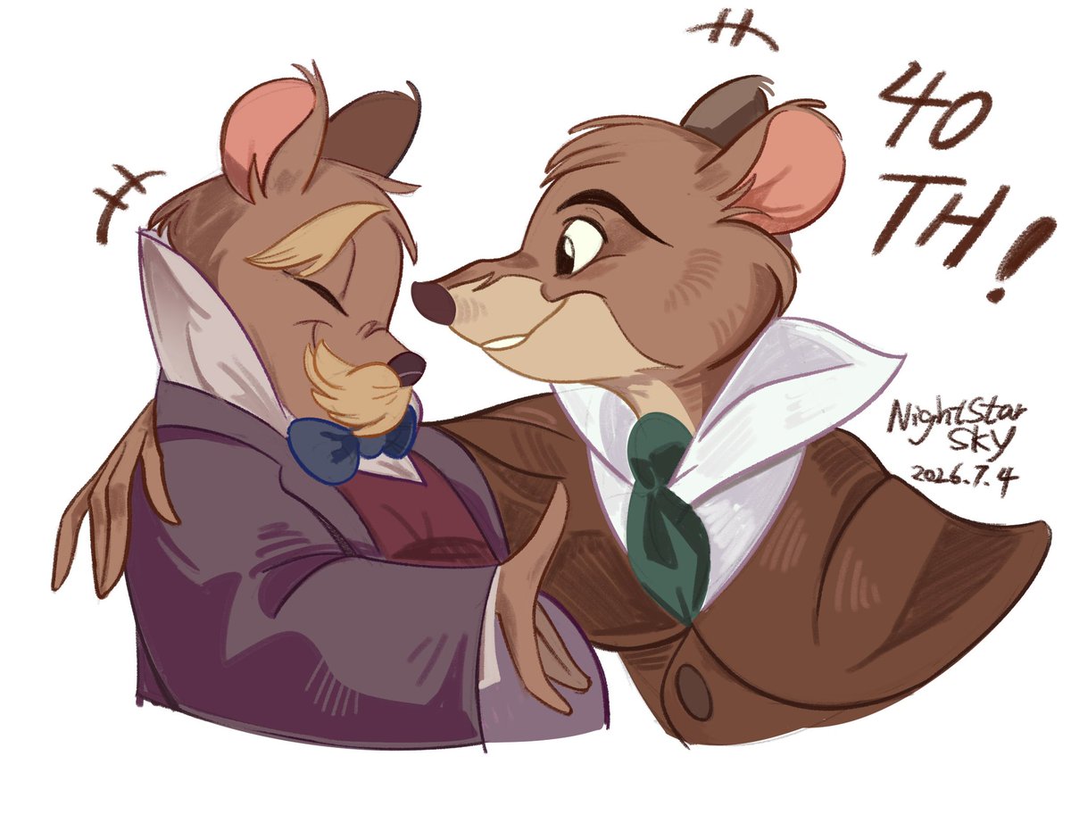 SkyTheLamb's tweet photo. Best partner ever 🐀

#thegreatmousedetective 
#disney #fanartㅤㅤㅤㅤ https://t.co/ElSKJmJxW2