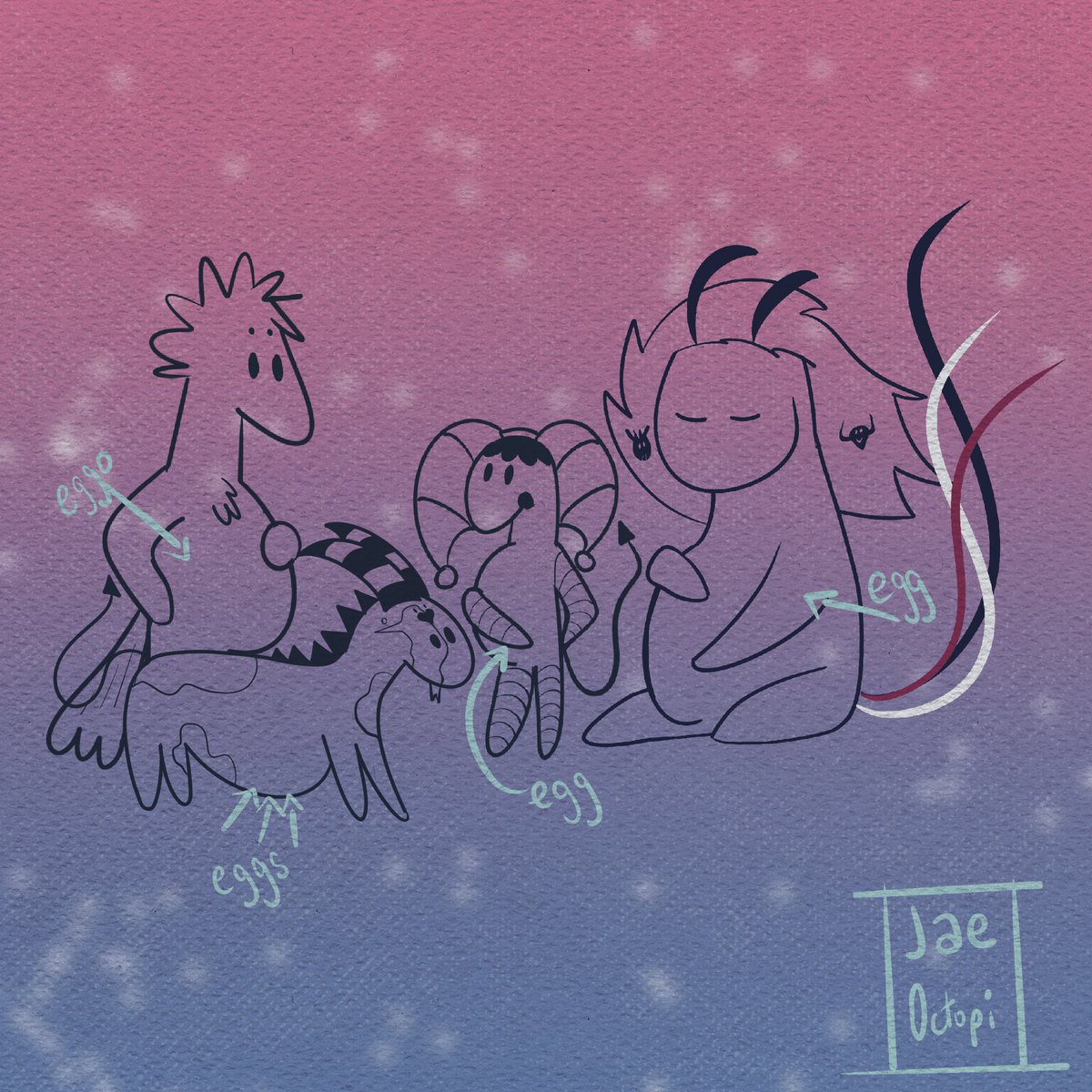 JaeOctopi's tweet photo. Happy #Stolitzarozzie week! 

Today’s prompts is kids. And I’ve decided to make doodle honses for as many of the prompts as possible!

@_Stolitzarozzie #helluvaboss #egginthere https://t.co/NdZzbzILow