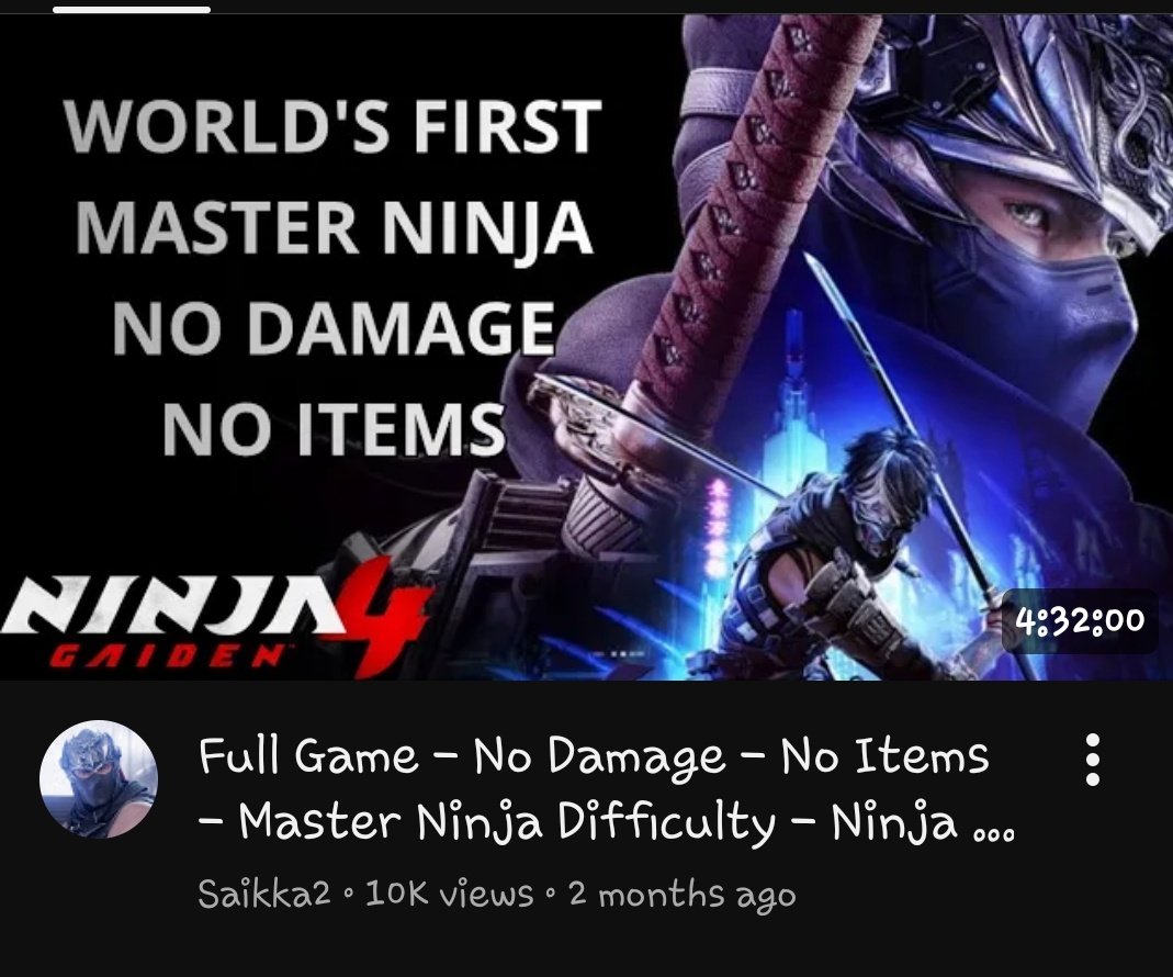 Rodrigou22's tweet photo. The Full Game - No Damage video just reached 10K views! Thank you so much for the amazing support! You guys have not idea how much effort I put on this, but I can see now it was totally worth it.

"My strength comes from training, not from some curse in my blood" 

🥷 https://t.co/NBYWFZxLK6