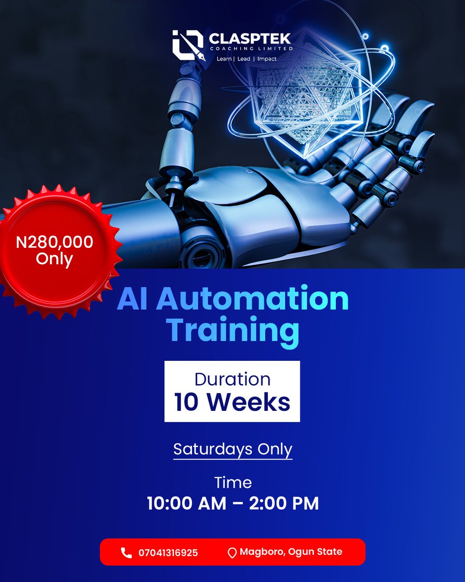 Clasptek's tweet photo. This is exactly what your business needs right now.
An integrated AI system that makes workflow better, so you can focus on the things that need more attention. https://t.co/SXXC34VnLd