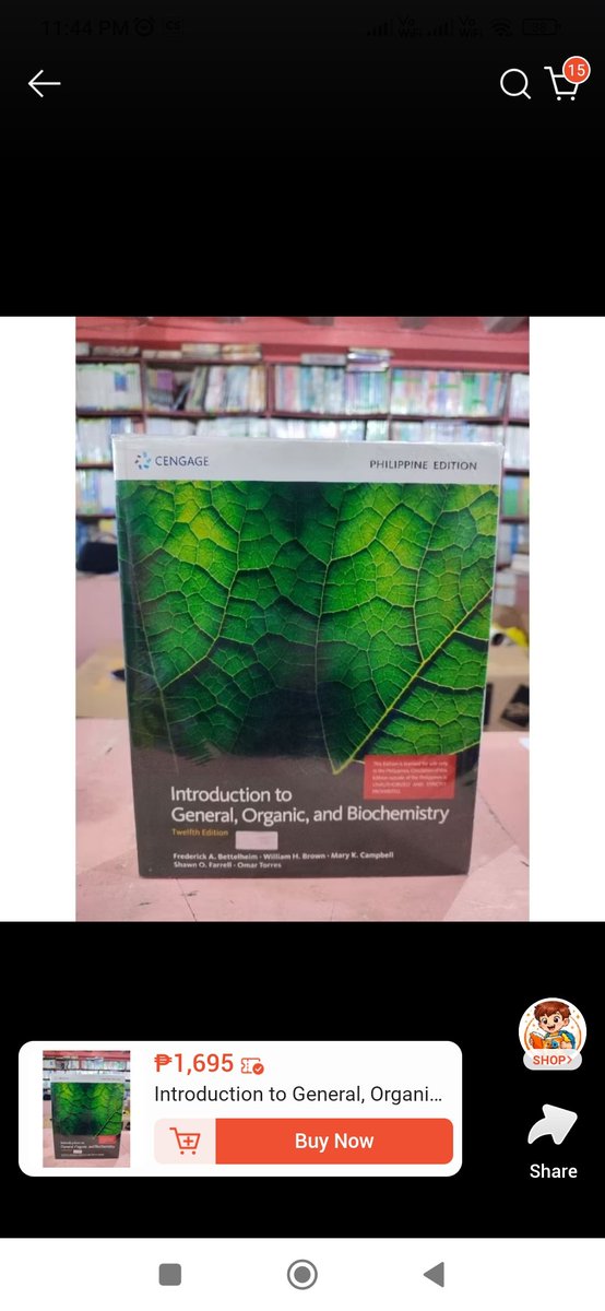 teensevsev's tweet photo. wtb introduction to general, organic and biochemistry, second hand.

Tags: medtech books chemistry https://t.co/7m9xdfDHxH
