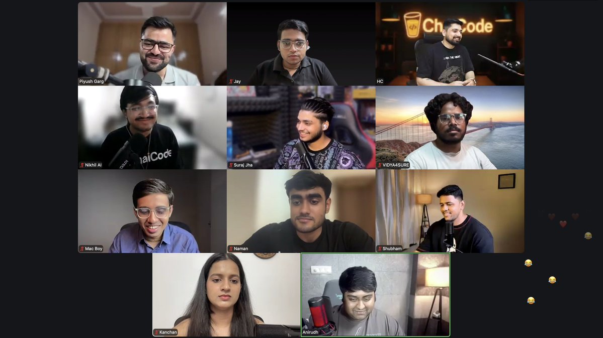 devwithjay's tweet photo. 💛 𝗘𝗻𝗱 𝗼𝗳 𝗮𝗻 𝗲𝗿𝗮.

Today was the final Web Dev cohort session.

The best part wasn't the code.

It was seeing people show up every single day, stay consistent, help each other, and keep building.

#ChaiCode #WebDev #BuildInPublic #Community https://t.co/xPu2PT7gdX