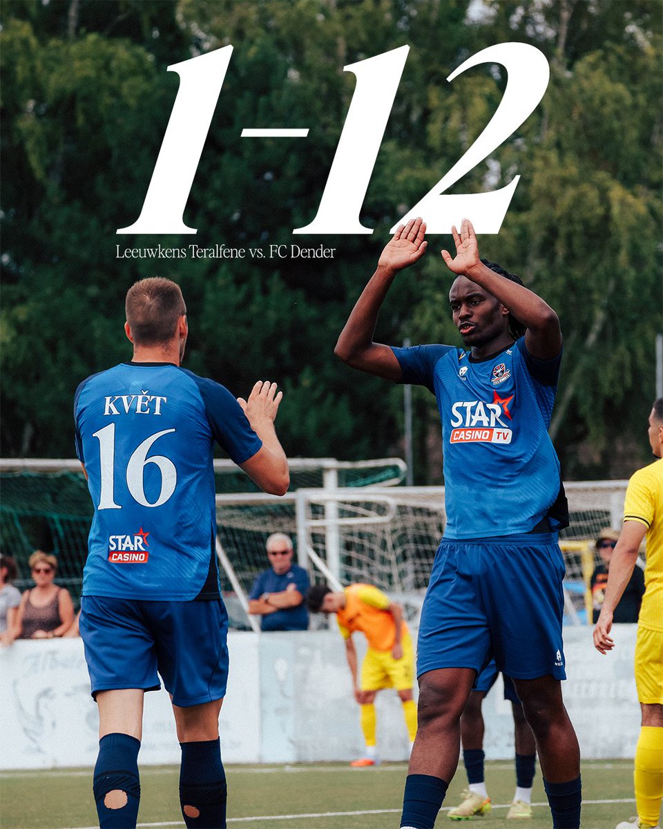 fcdender's tweet photo. FC Dender werkte deze namiddag zijn eerste oefenwedstrijd van de voorbereiding af tegen De Leeuwkens van Teralfene. ๐ค
โฝ๏ธ De twaalf doelpunten van de middag werden netjes verdeeld onder het team, waarbij zomeraanwinsten en testers meteen hun visitekaartje afgaven.
#FCDENDER https://t.co/13UxFmBNFC