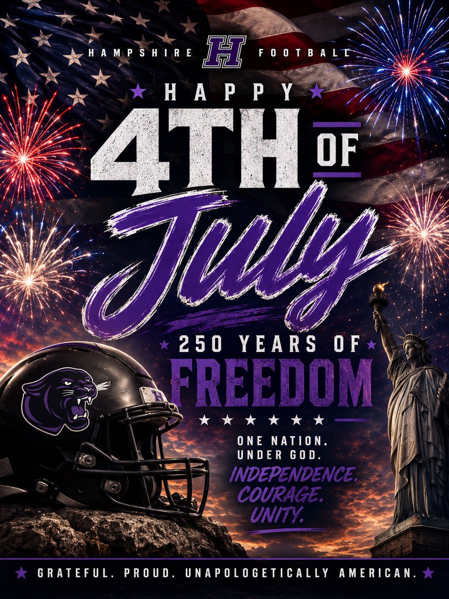 WHIPS_football's tweet photo. Freedom. Sacrifice. Opportunity.

Proud to celebrate 250 years of American Independence. 🇺🇸

Happy 4th of July! https://t.co/yszXbuvJTd