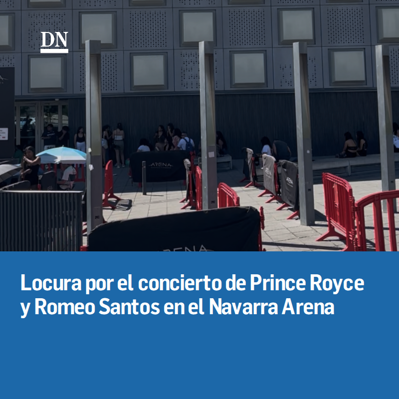 DiariodeNavarra's tweet photo. Locura por el concierto de Prince Royce y Romeo Santos en el Navarra Arena https://t.co/CCTeiHu0Pp https://t.co/1hJTiELsUF