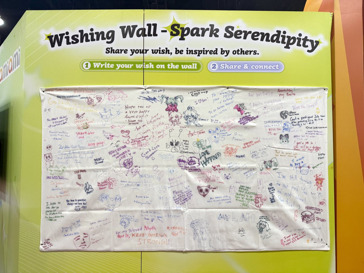 AmiAmi_Report's tweet photo. Day 2 of hololive English 4th Concert -Serendipity- is here! 💙
Our Wishing Wall keeps growing thanks to all of you!
 
If you're at #AnimeExpo2026, we'd love to see your wish too at Booth SH-314.
 
Enjoy the final day of the concert!✨
#holoSerendipity #AX2026 #amiamiAX2026 https://t.co/U23SClizmh