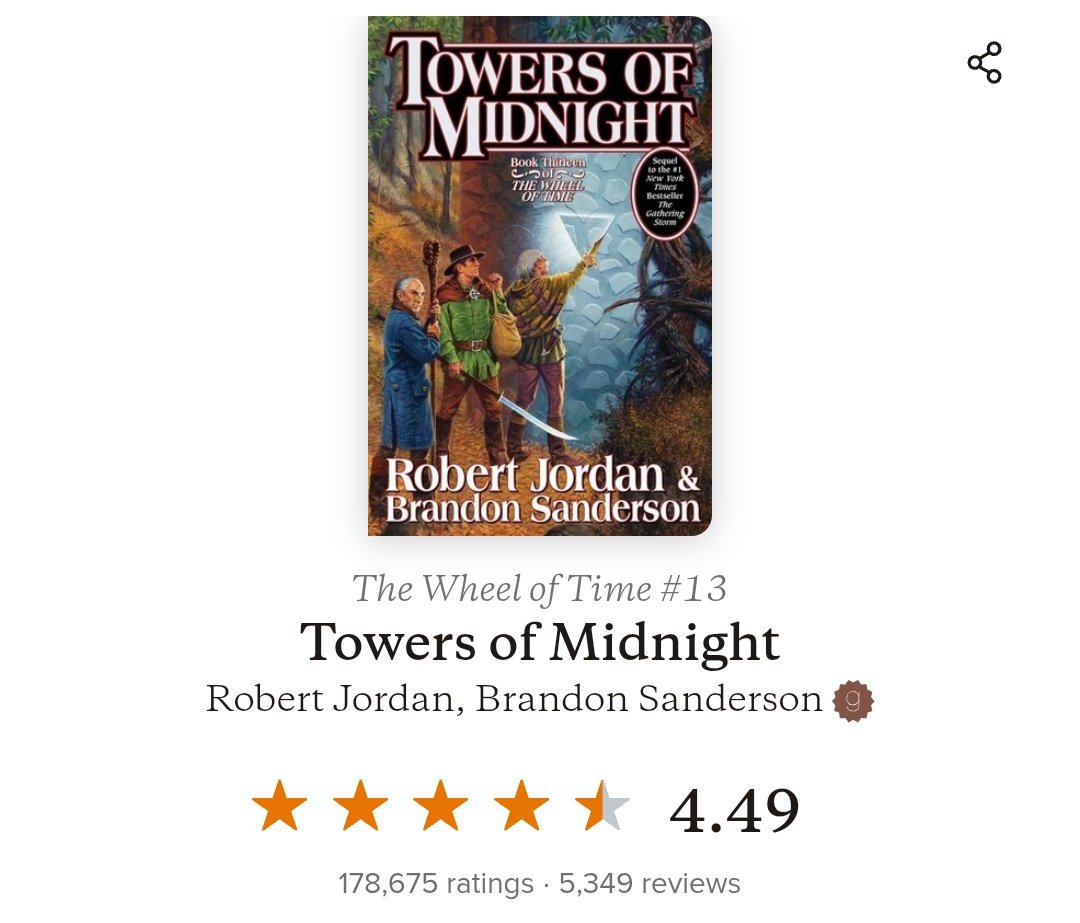 caughtbythtides's tweet photo. Towers of Midnight 7.5/10
A Memory of Light 9.5/10 https://t.co/4ccGfVVKHP