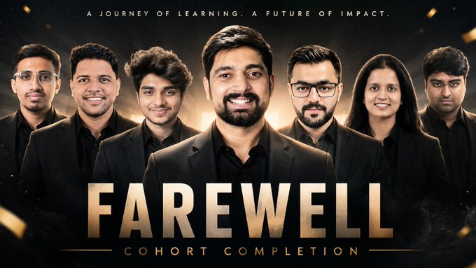 tejasxdev's tweet photo. We'll really miss this experience

It was the best experience I could ever had
- the curiosity
- the engineering mindset
- the community
- the life lessons and what not

Thanks to the hole @ChaiCodeHQ team

@Hiteshdotcom @piyushgarg_dev @nirudhuuu @yntpdotme @wjshubham https://t.co/Gwl2gGiNDH