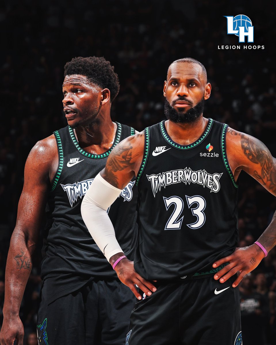 LegionHoops's tweet photo. The Wolves are “ramping up” their pursuit of LeBron James — pitched him idea that winning a championship in Minnesota could end the GOAT debate, per @JonKrawczynski. https://t.co/g0Ew3Rw153