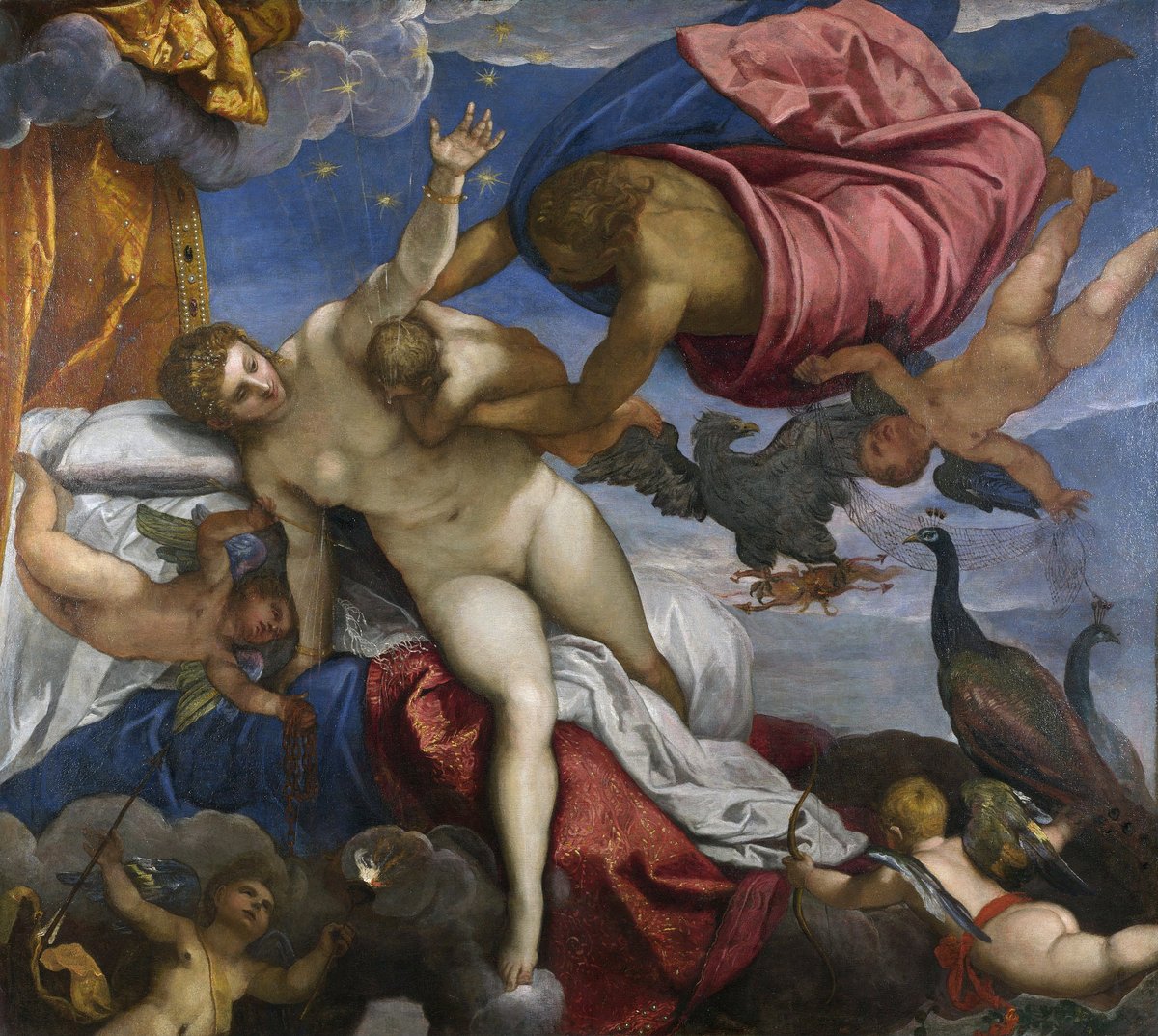 x_da_Vinci's tweet photo. Tintoretto - El origen de la Vía Láctea (1575) https://t.co/F9FCRRUuCz