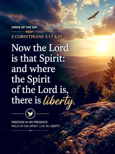 sprec61551's tweet photo. 2 Corinthians 3:17 
Now the Lord is that Spirit: and where the Spirit of the Lord is, there is liberty. https://t.co/IRkmtKbkBw
