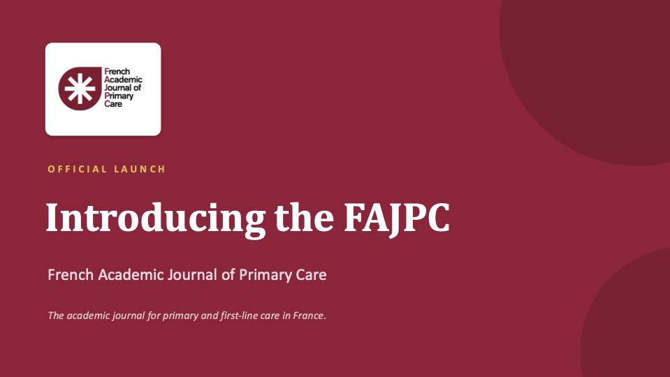 pliskin59's tweet photo. Le congrès WONCA 2026 a été l’occasion de présenter la nouvelle revue French Academic Journal of Primary Care.
Une belle étape pour la valorisation des travaux en soins primaires.
Hâte de voir la suite !
https://t.co/wMLfFjoG8m
@2026WONCAEurope https://t.co/uSokqpd6SN