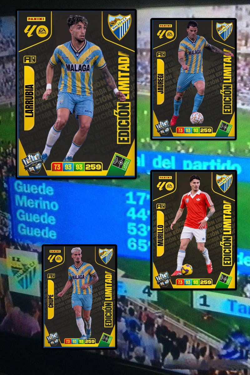 pollitoalejo25's tweet photo. Como último homenaje a #LosBichos empiezo a crear cromos de la edición especial con mi #Talisman de @kelme   que nunca falla y lleva ya tres ascensos del @MalagaCF 💙💛💙💛💙💛
Espero que os guste .
#MuseoMalaguista https://t.co/JeMcKniH65