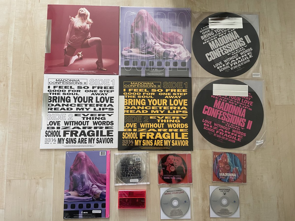 DAZWESTON1's tweet photo. Definitely a Confession’s kind of day, what a fantastic album, congrats Madonna on making another masterpiece #madonna #confessions #recordcollector #iconic https://t.co/mFWl9zNHRM