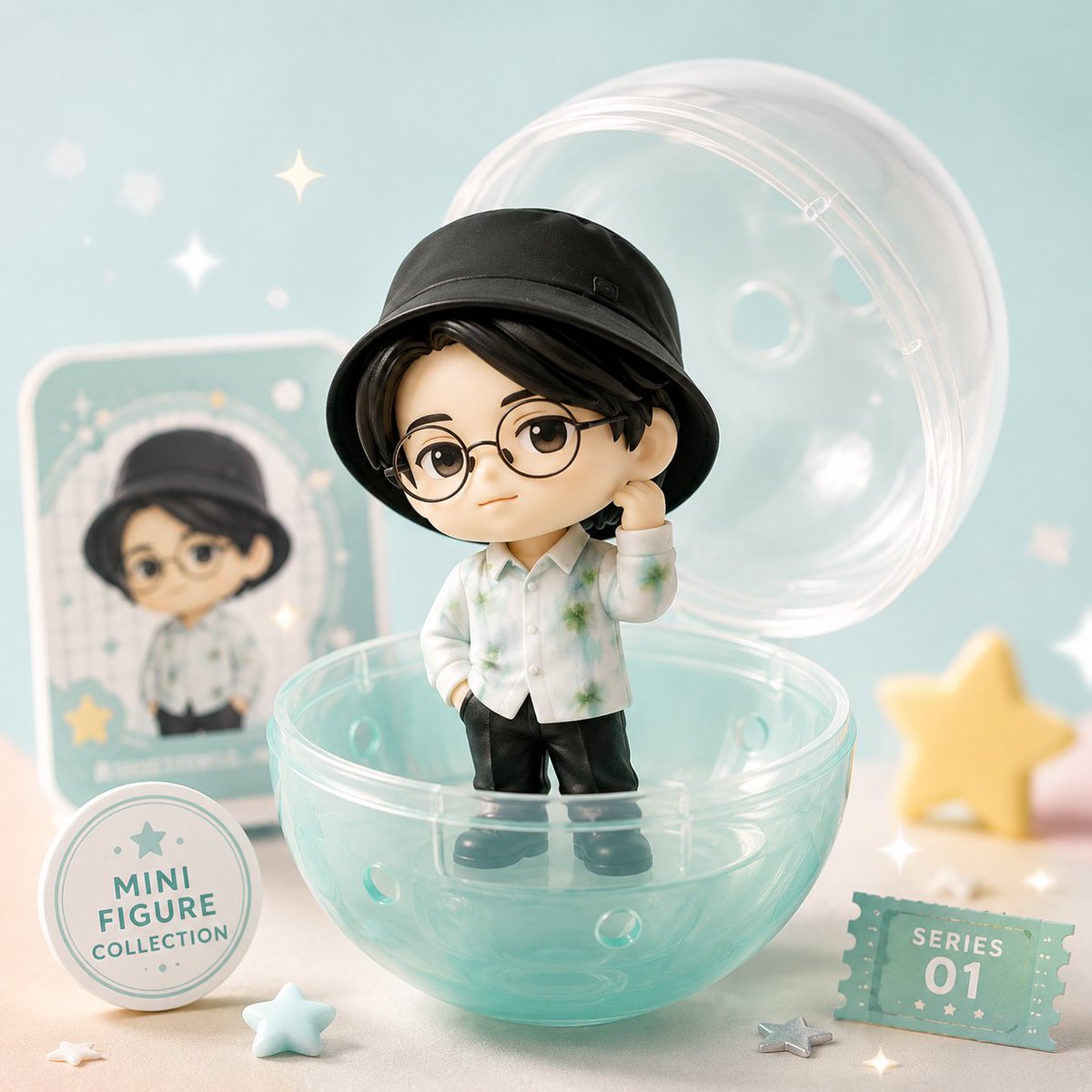 halukik_0520's tweet photo. お！！これいい！！
好きな画像とプロンプトだけで、ガチャのミニフィギュアが作れるプロンプト。
たくさん作って並べてみても面白そう。
プロンプトはコメント欄に貼っておきます！ https://t.co/GjpnUjYUOc