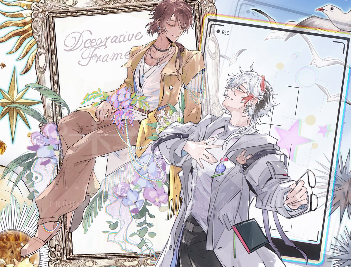 BlackTea_70's tweet photo. #极刺 #エリソー 🐦✴️Since Thorn's new outfit looked almost like a work of art, and I thought it paired perfectly with the Elysium Carnival costumes, I drew inspiration from that to create this piece—hope you all enjoy it! https://t.co/kS8wo3DrGf