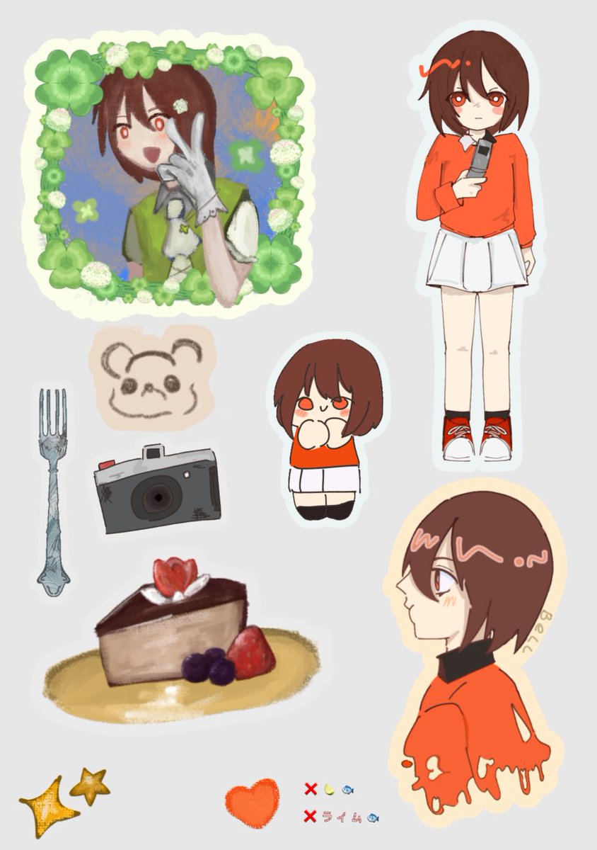 lime_ou's tweet photo. うん子から始まった厚塗りケーキシールにしてみたよ https://t.co/fKjPOZIj21