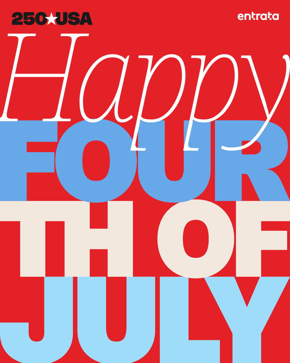 EntrataSoftware's tweet photo. Celebrating 250 years of independence.

Happy Fourth of July from Entrata! https://t.co/Izv830EZGQ