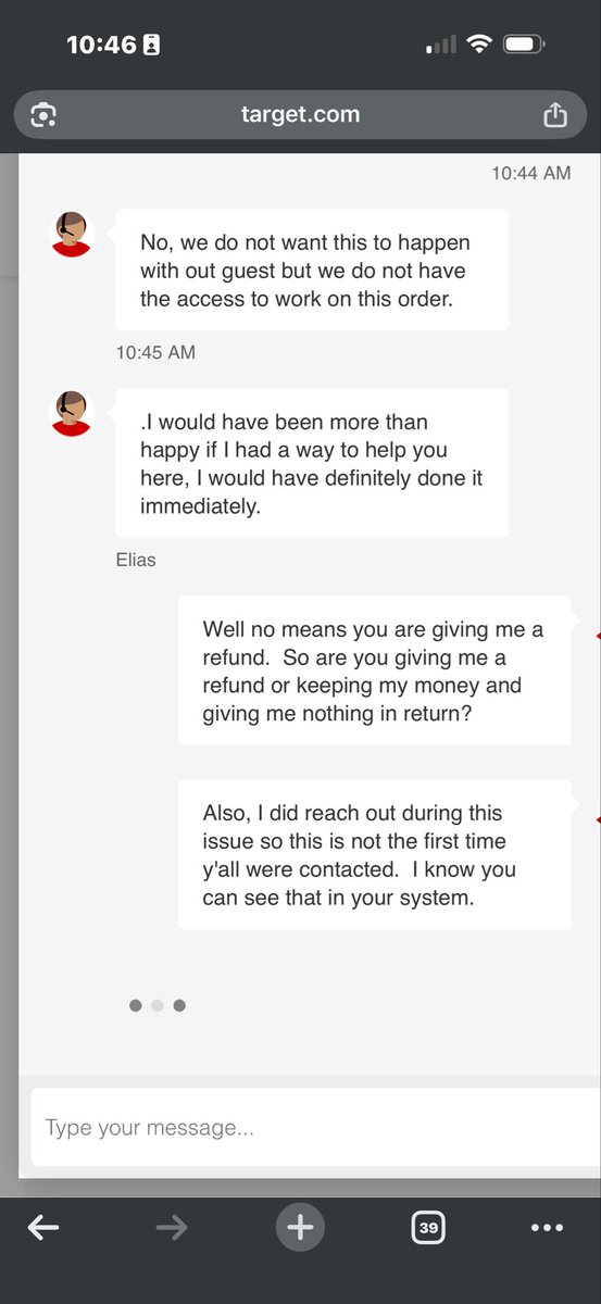 Connorsportsguy's tweet photo. @Target do yall just take people money and don’t ship there stuff?? The fact that your cs rep tried to act like I was at fault? Give me my refund https://t.co/k6IbAy8tf7