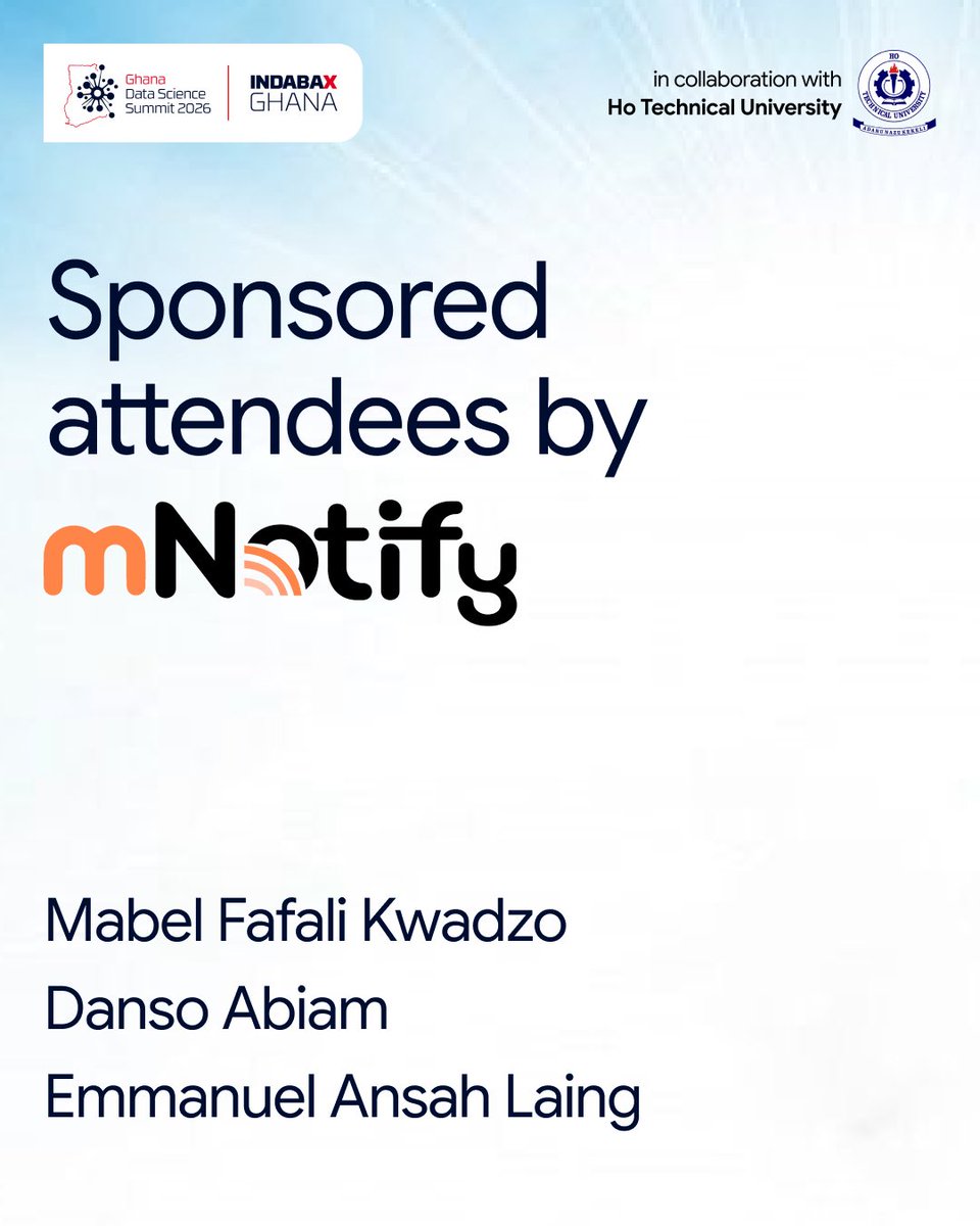 Ghana Data Science Summit (IndabaX Ghana) tweet media