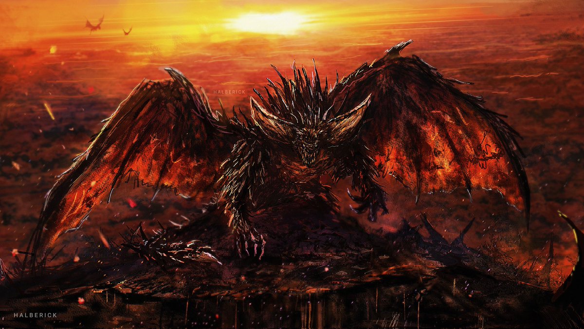 TheHalberick's tweet photo. The Extinction Dragon, Nergigante 
#MonsterHunter https://t.co/BxLKhVkowO